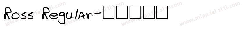 Ross Regular字体转换